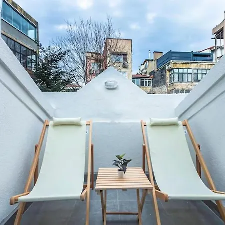 公寓 4-story Gem In Cihangir - 5 Bedroom & Cute Rooftop 伊斯坦布尔